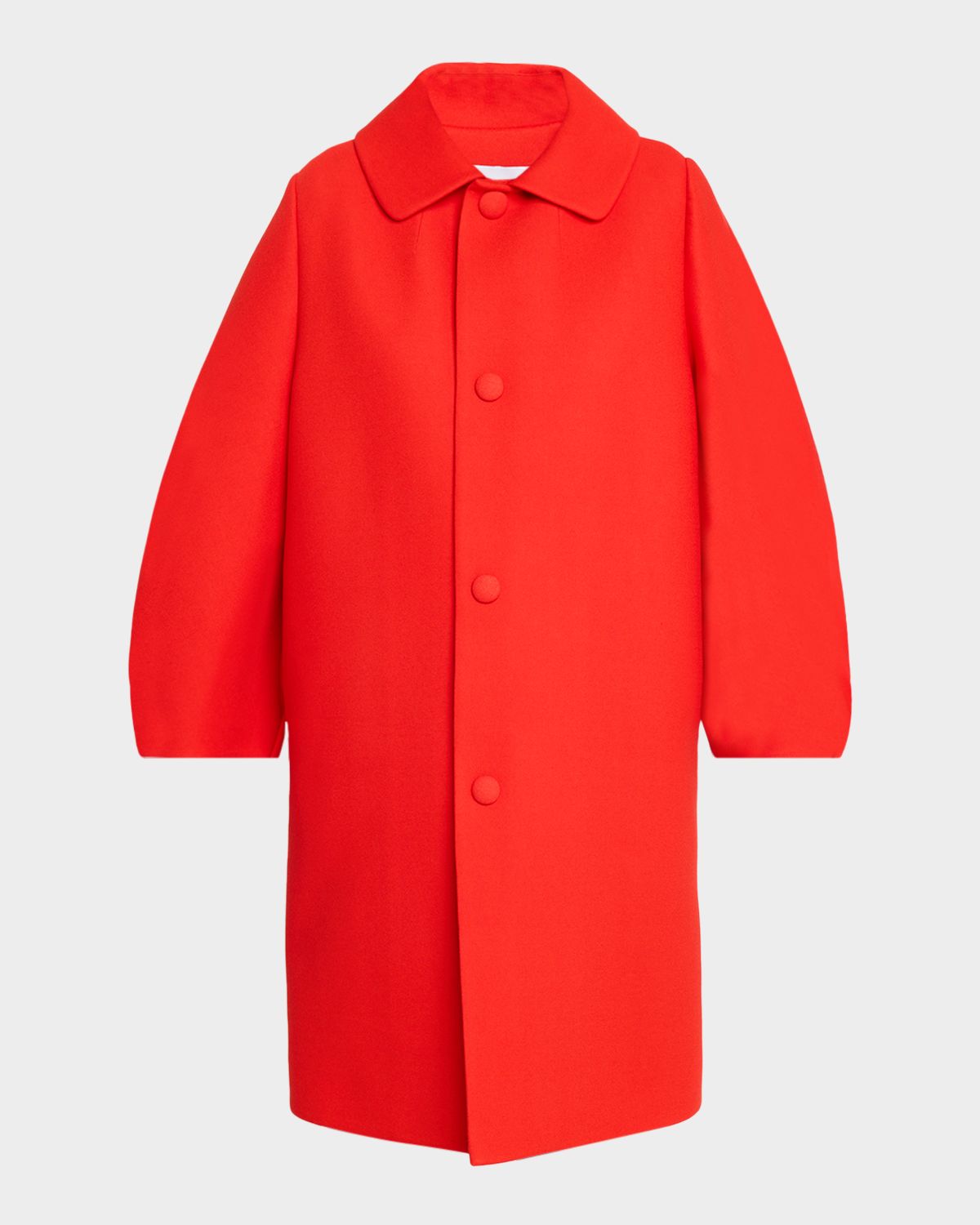 Dice Kayek Curved-Sleeve Single-Breasted Top Coat