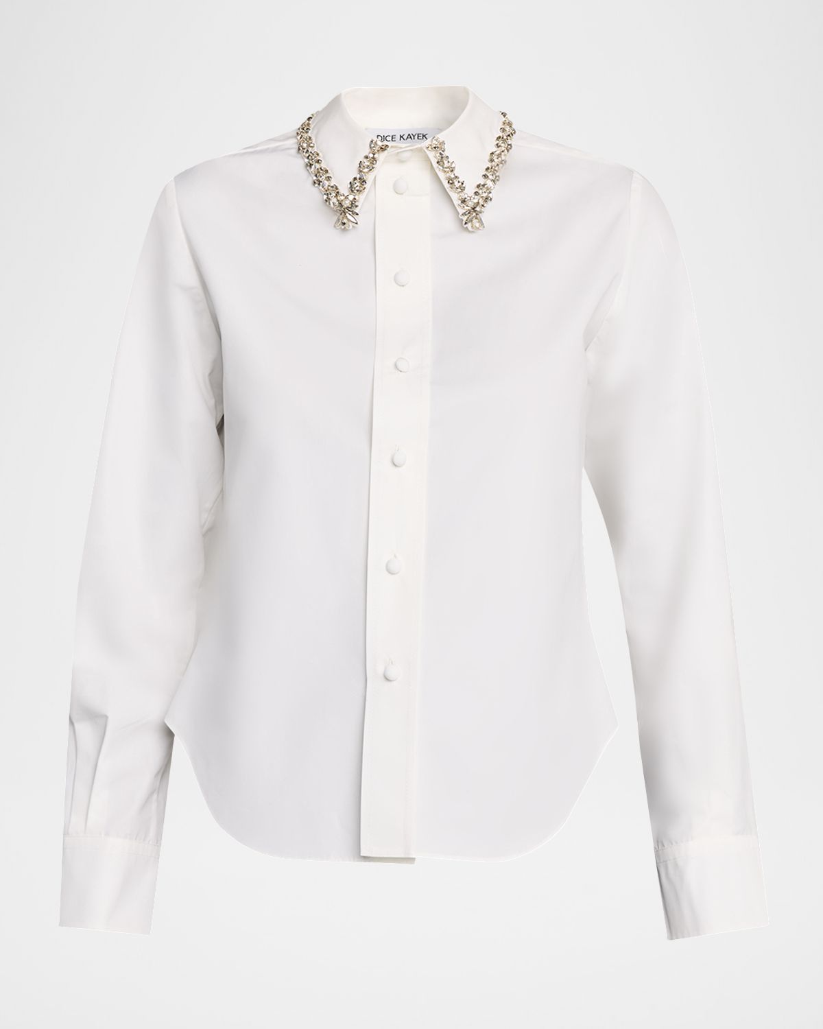 Dice Kayek Embellished Collar Button-Down Shirt