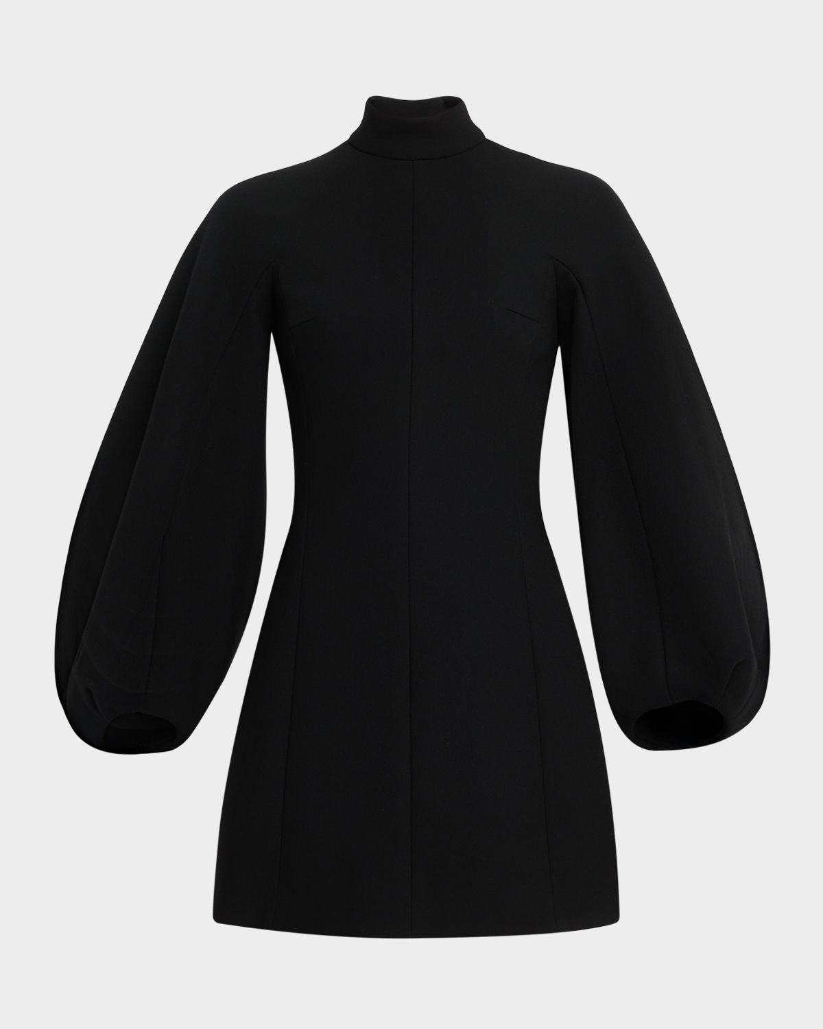 Dice Kayek High-Neck Balloon-Sleeve Mini Dress
