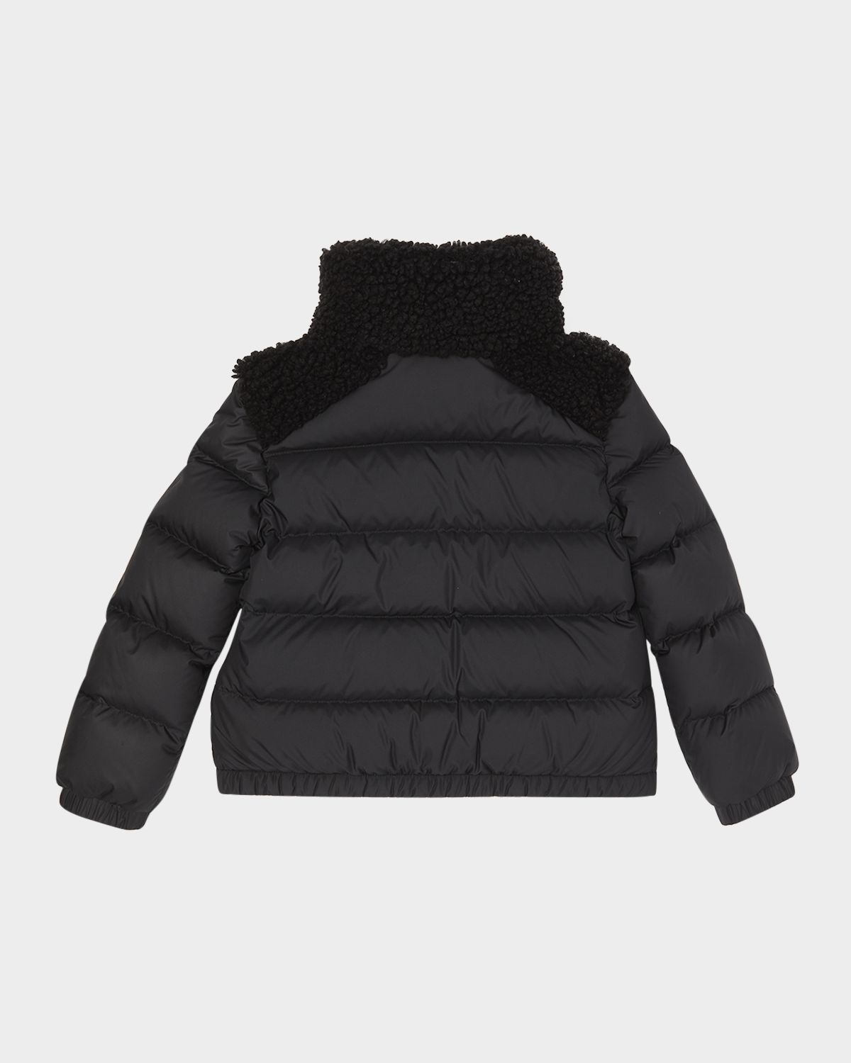 Moncler Girl 's Vard Down Jacket with Faux Fur
