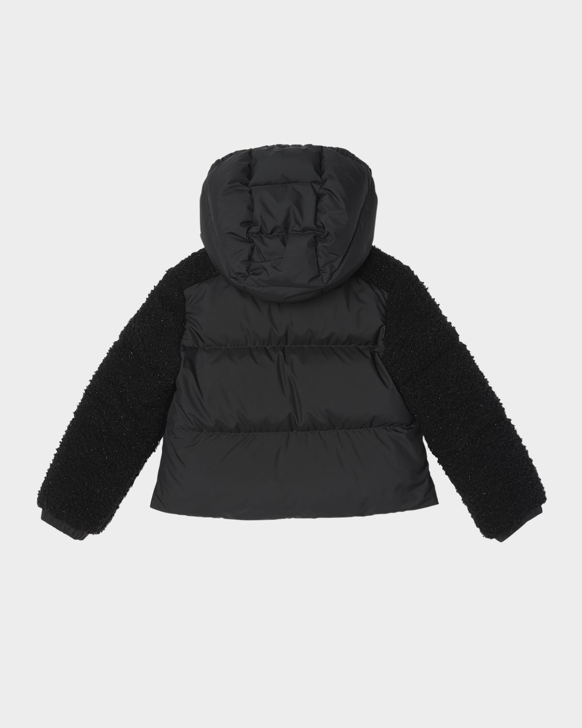 Moncler Girl 's Zambaga Sparkly Hooded Down Jacket