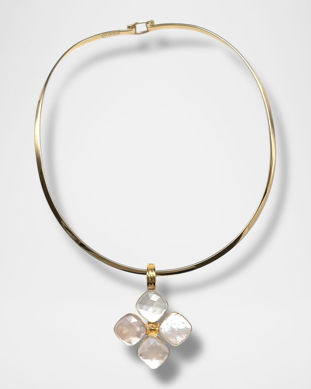 Dina Mackney Quatre Mother of Pearl Doublet Necklace
