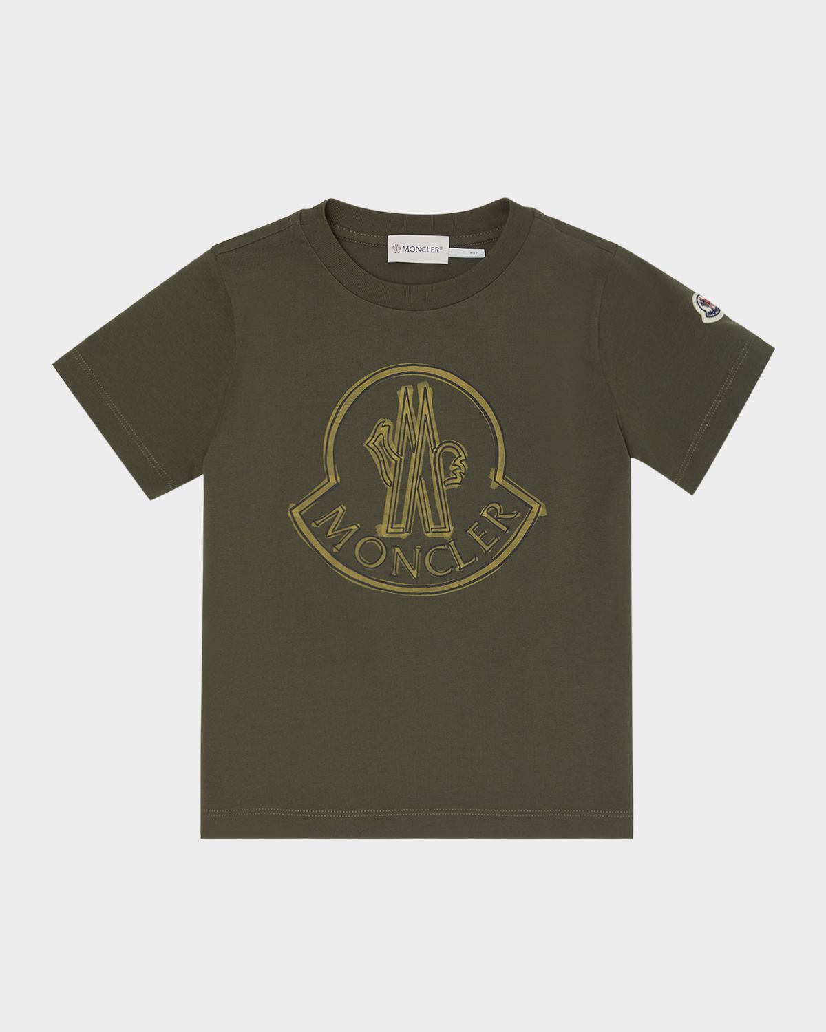 Moncler Boy 's Logo-Print Short-Sleeve T-Shirt | Thumbnail 4 Moncler Boy 's Logo-Print Short-Sleeve T-Shirt | Thumbnail 4