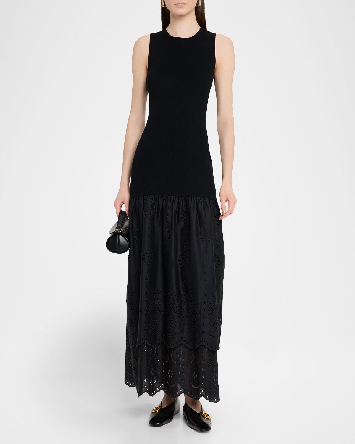 Rails Lavina Embroidered Drop-Waist Maxi Dress