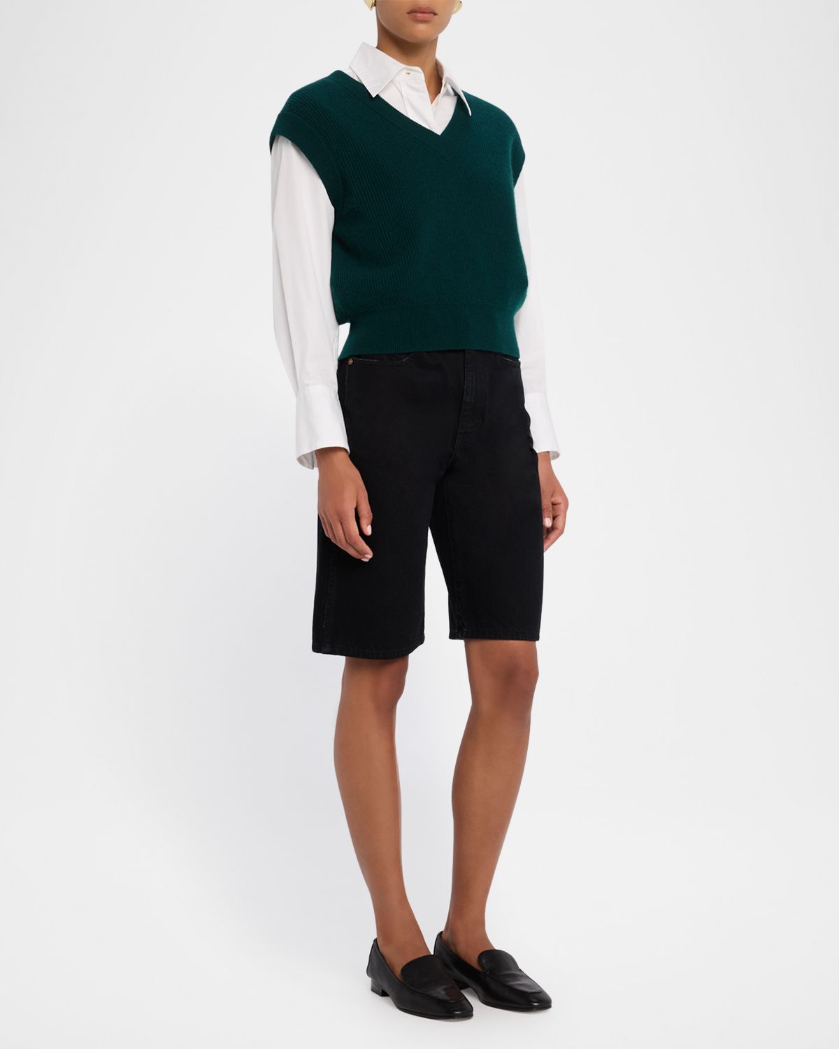 Guest in Residence Ribbed Cashmere Vest