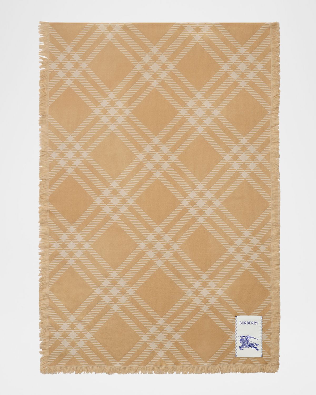 Burberry Wool & Silk Check EKD Scarf