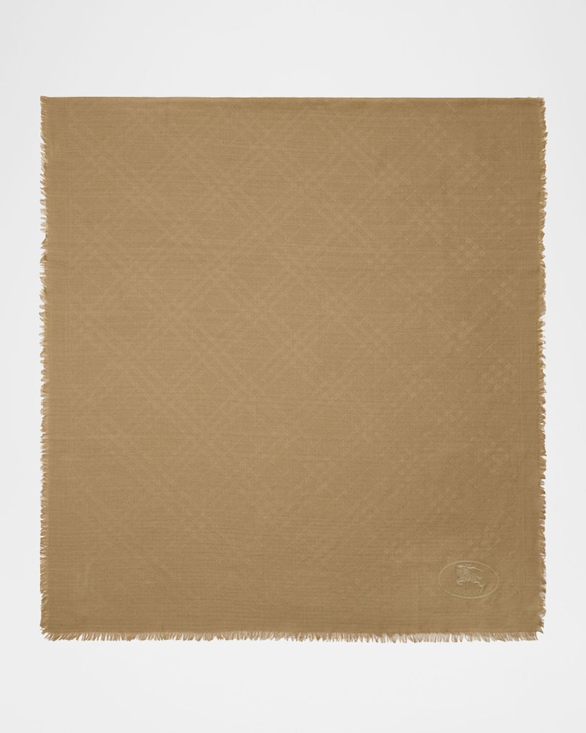 Burberry Wool & Silk Check Jacquard Scarf