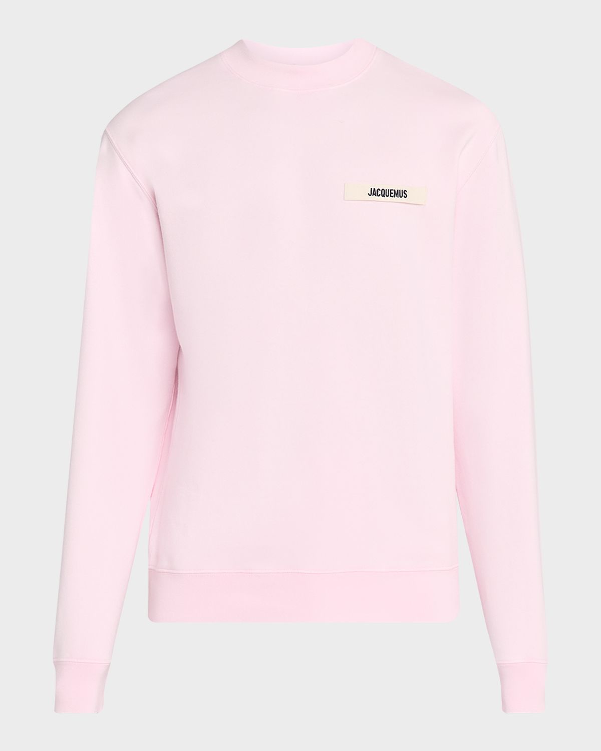 Jacquemus Men 's Grosgrain Logo Cotton Sweatshirt