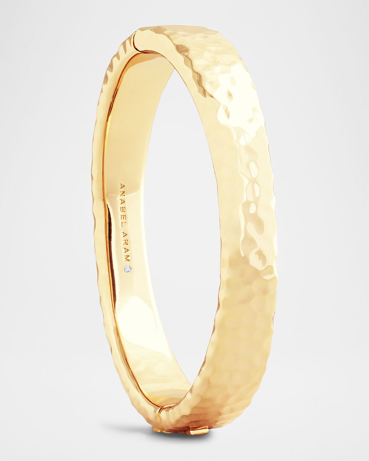 Anabel Aram Jewelry Farrier Wide Hinged Bangle Bracelet