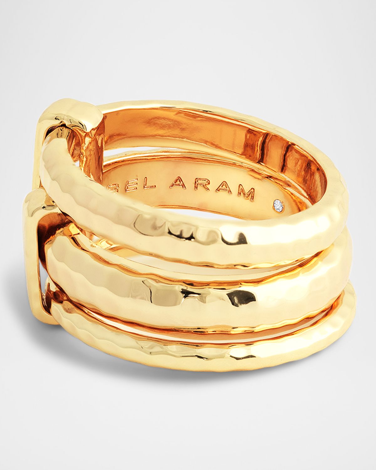 Anabel Aram Jewelry Farrier Triple Connected Ring