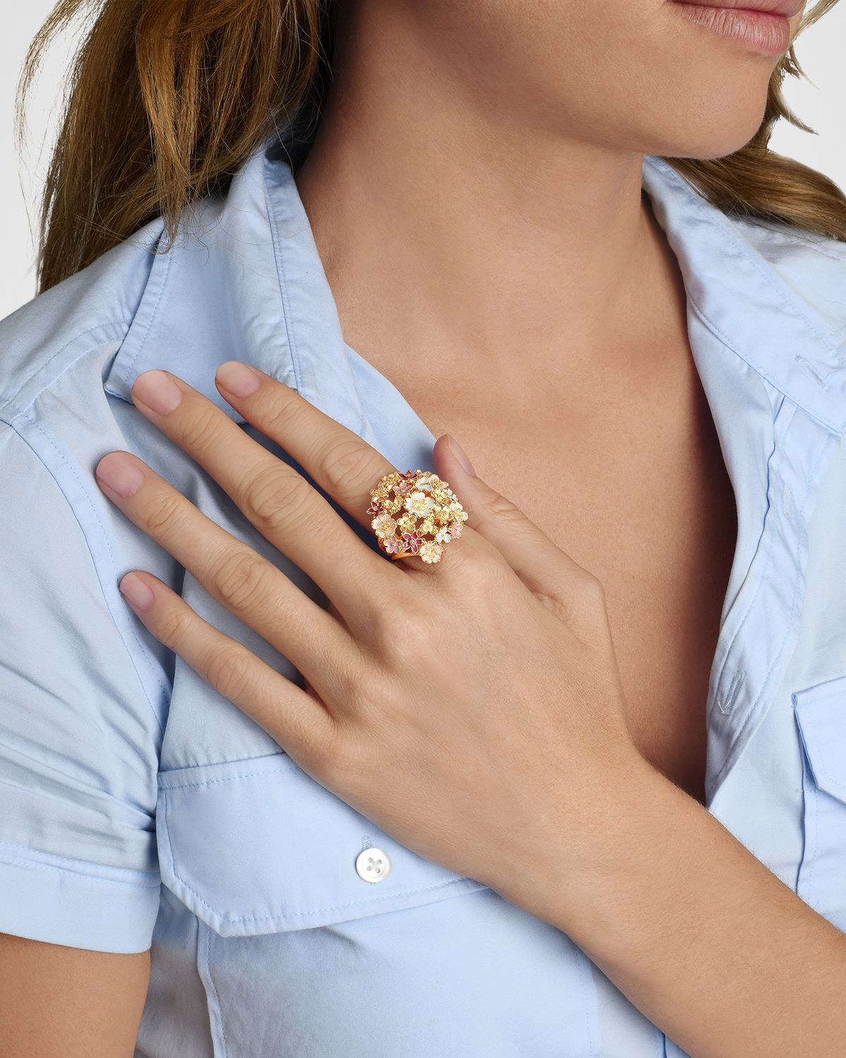 Anabel Aram Jewelry Wildflowers Gathered Statement Ring