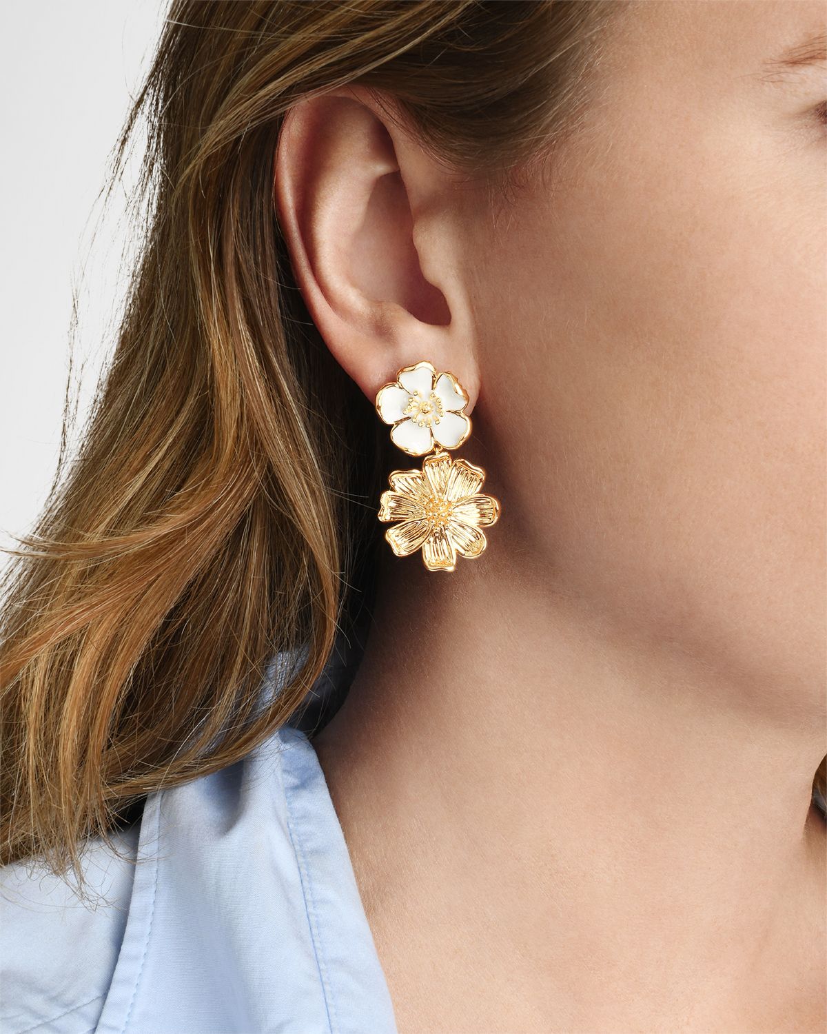 Anabel Aram Jewelry Wildflowers Mixed Drop Earrings