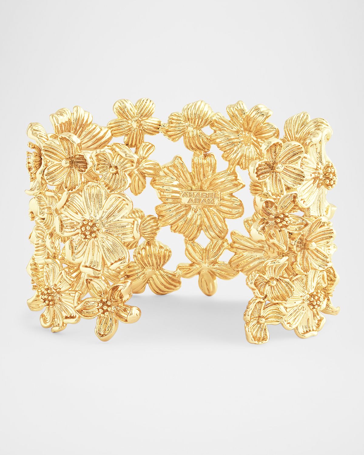 Anabel Aram Jewelry Wildflowers Wide Cuff Bracelet
