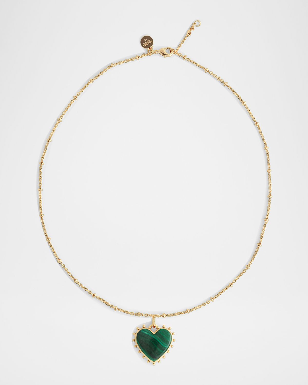Anabel Aram Jewelry Heart Stone Pendant Necklace