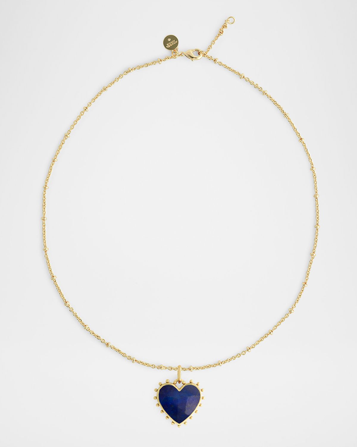 Anabel Aram Jewelry Heart Stone Pendant Necklace