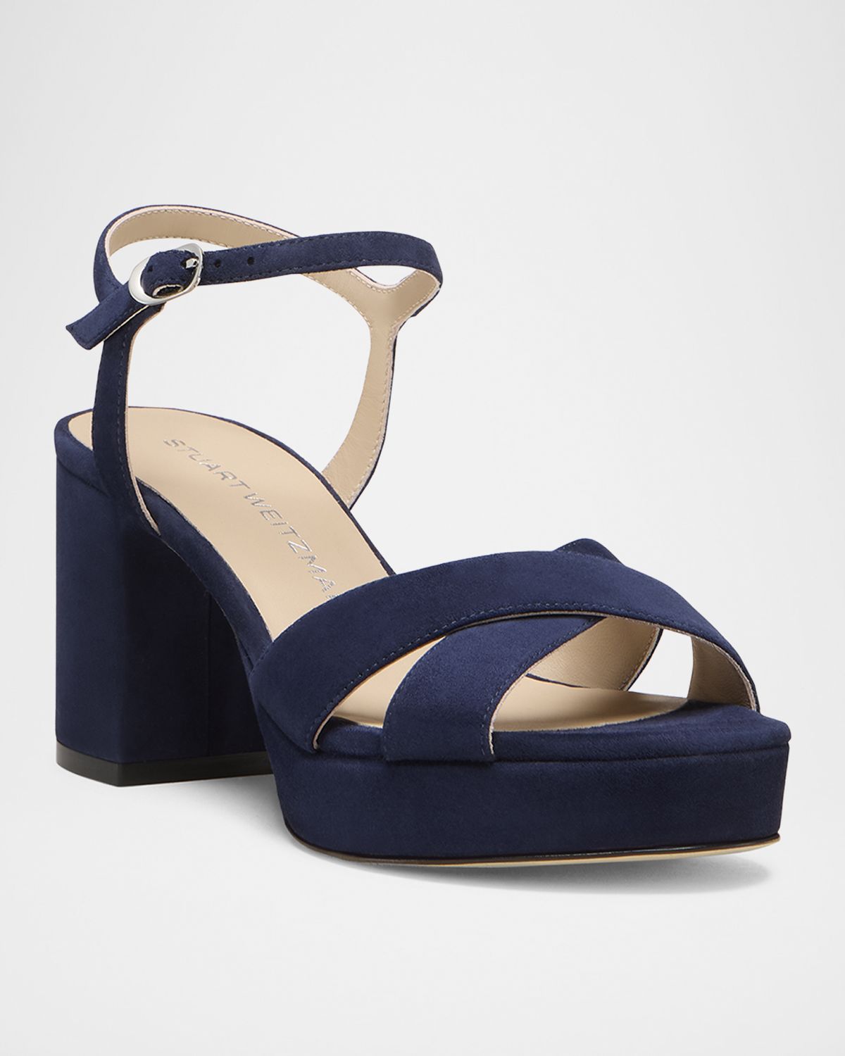 Stuart Weitzman Dayna Suede Crisscross Platform Sandals | Thumbnail 4 Stuart Weitzman Dayna Suede Crisscross Platform Sandals | Thumbnail 4