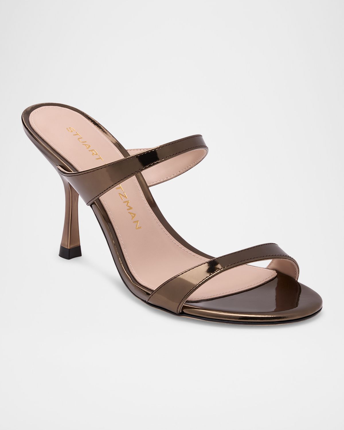 Stuart Weitzman Nudist Metallic Leather Slide Sandals | Thumbnail 5 Stuart Weitzman Nudist Metallic Leather Slide Sandals | Thumbnail 5