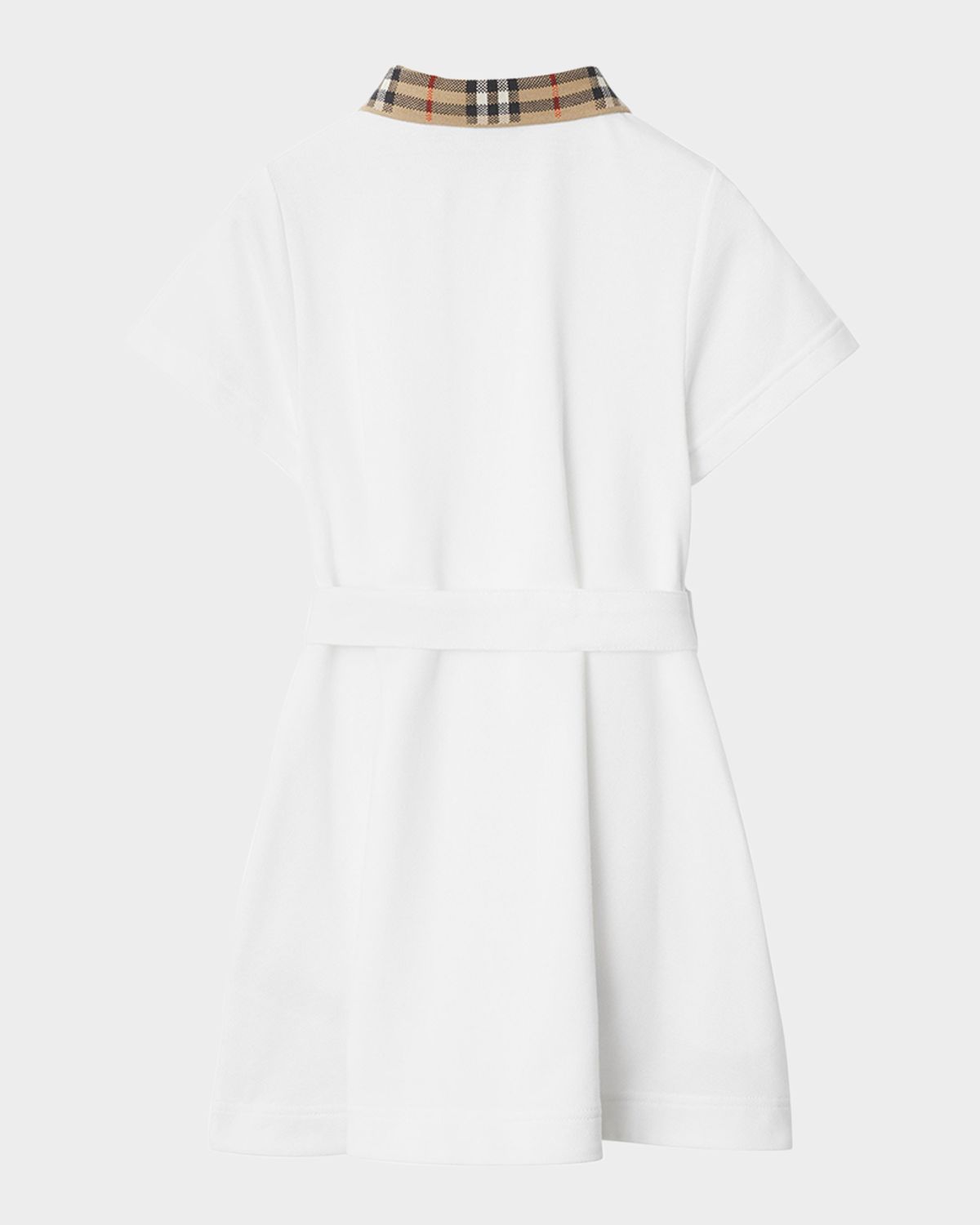 Burberry Girl 's Astrid Check Polo Shirtdress
