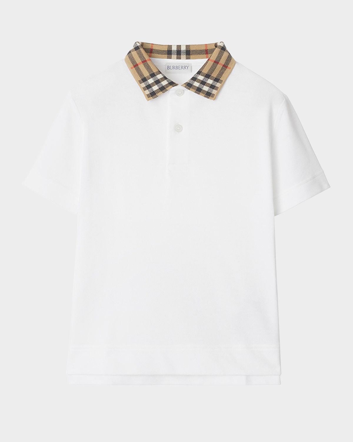 Burberry Boy 's Johane Pique EKD Polo Shirt, Size 3-14