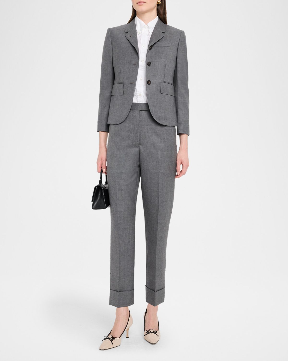 Thom Browne High-Armhole Single-Breasted Twill Sport Coat