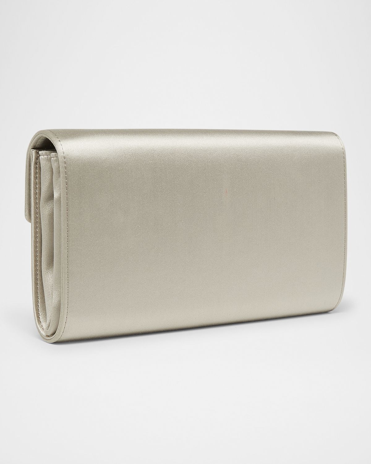 Roger Vivier Flower Buckle Satin Envelope Flap Bag