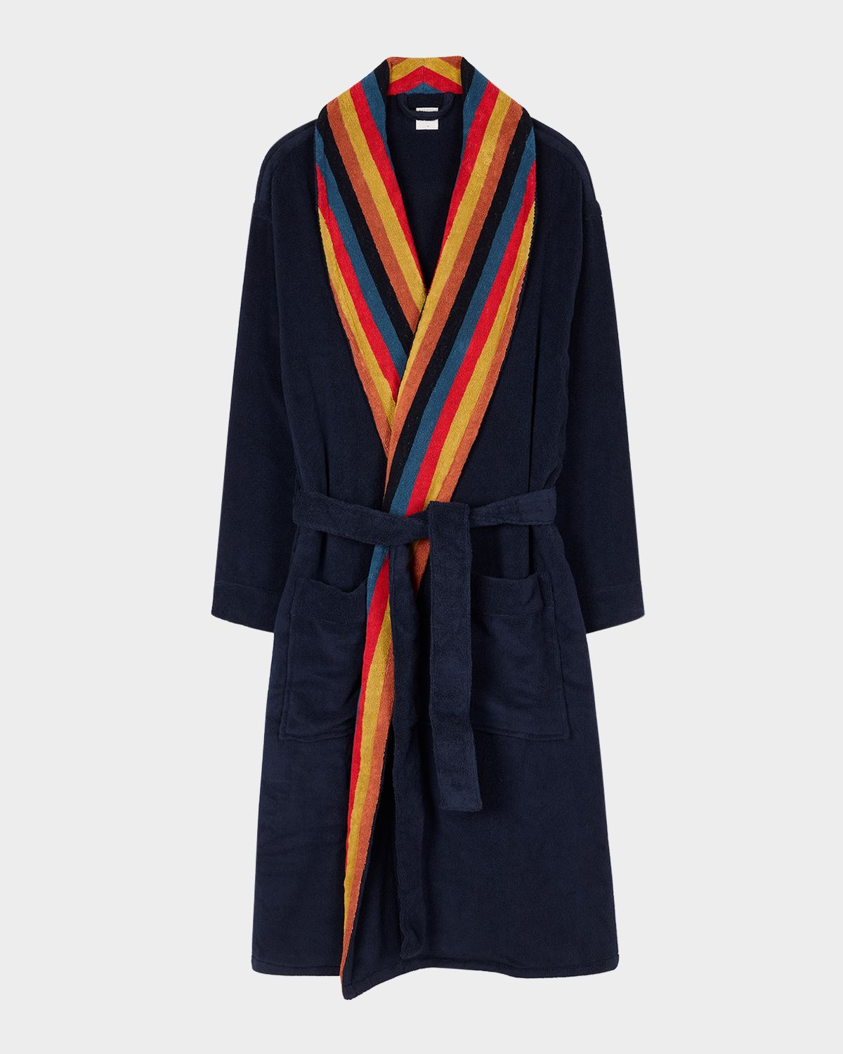 Paul Smith Men 's Artist Stripe Cotton Terry Robe | Thumbnail 4