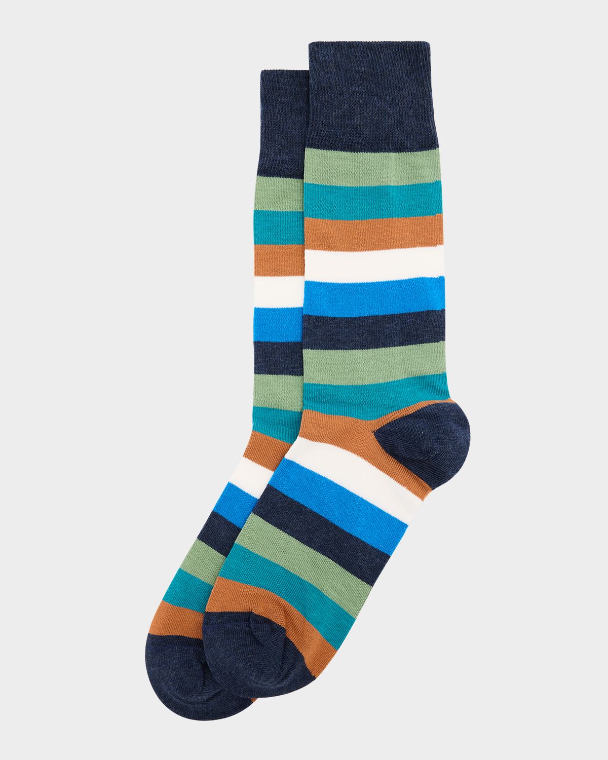 Paul Smith Men 's Kit Color-Block Stripe Crew Socks