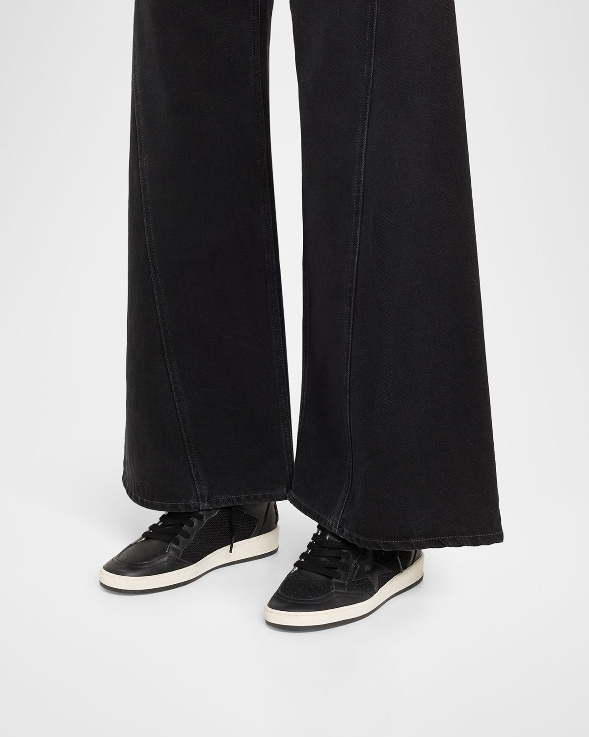 Golden Goose Ball Star Glitter Mesh Low-Top Sneakers