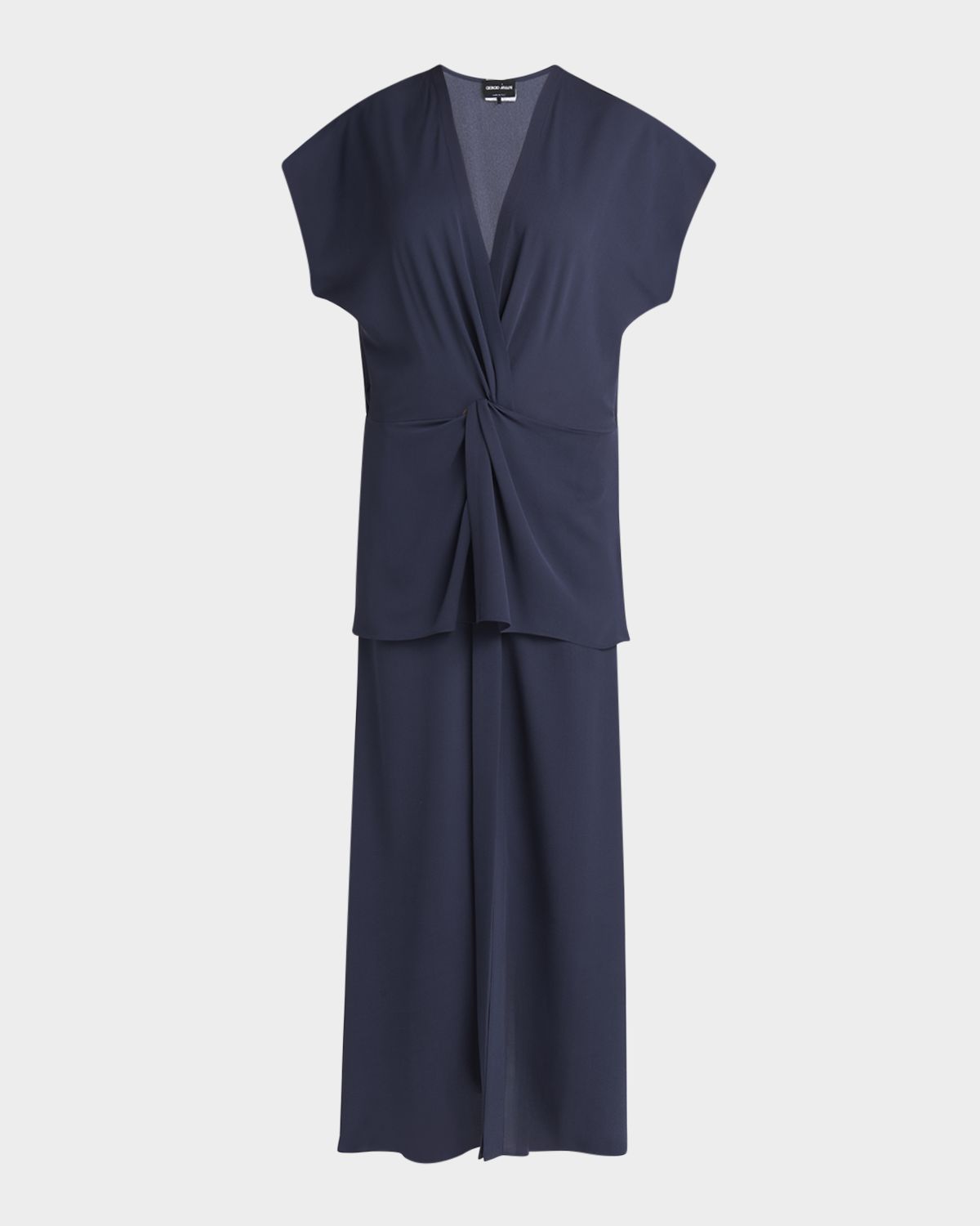 Giorgio Armani Tiered Soft Silk Gown