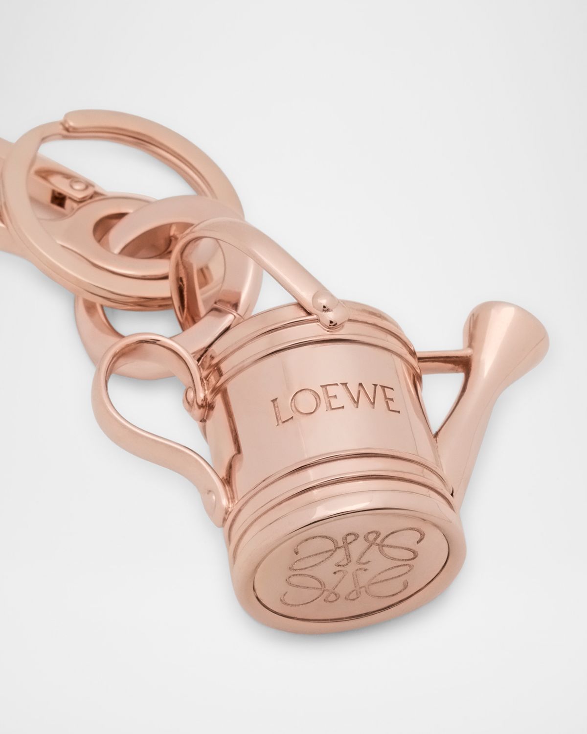 Loewe Watering Can Key Ring in Brass