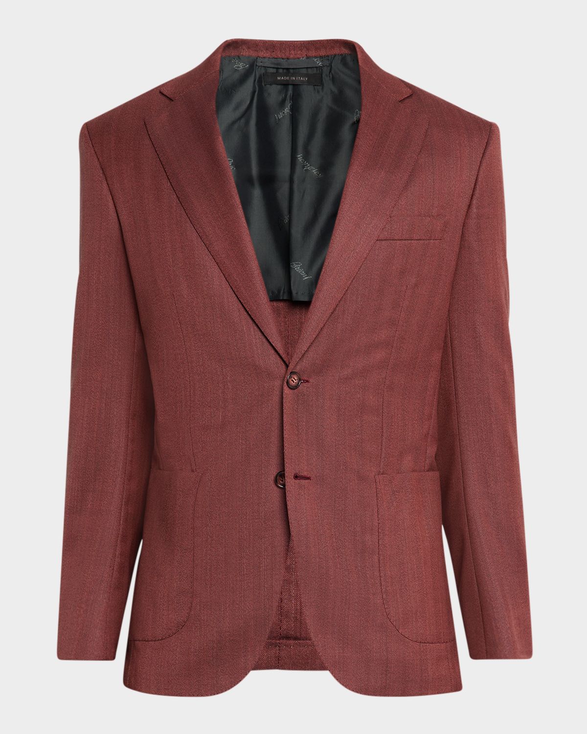 Brioni Men 's Herringbone Single-Breasted Blazer