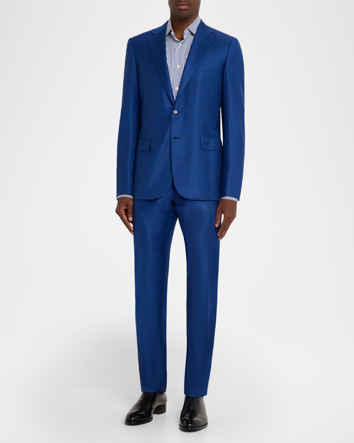 Brioni Men 's Solid Blue Classic Suit