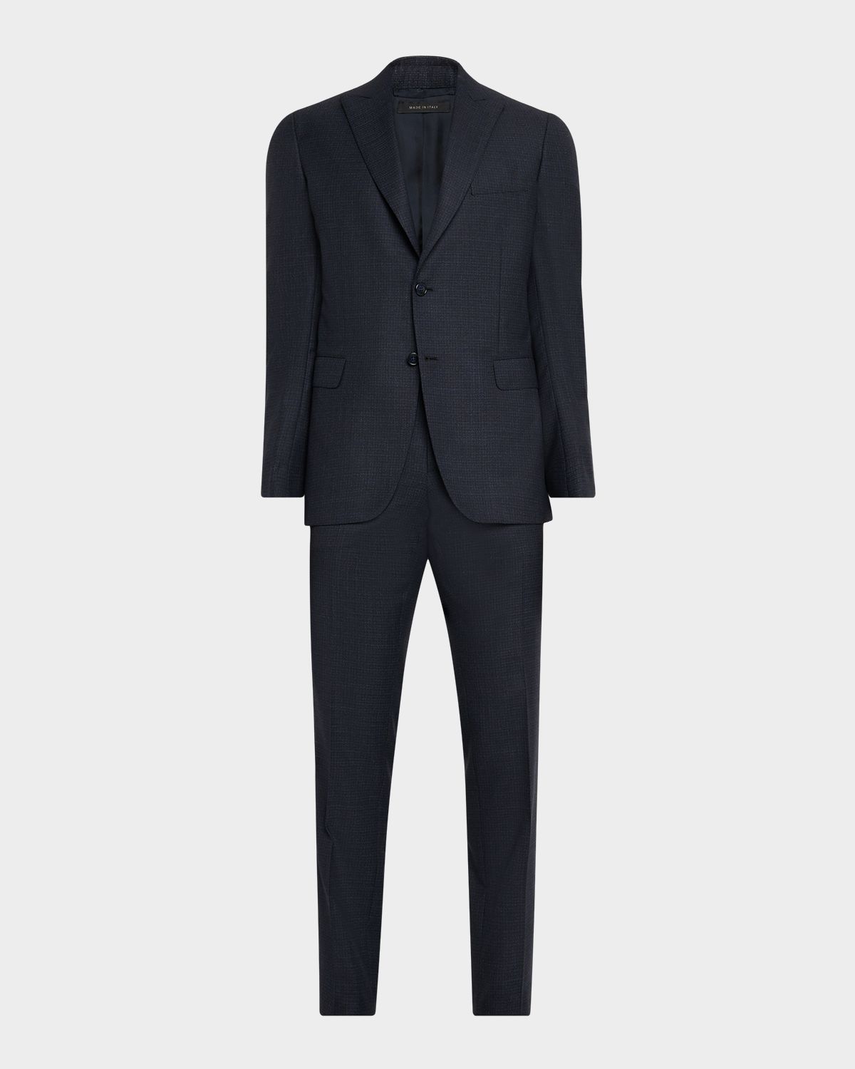 Brioni Men 's Wool Micro-Plaid Two-Piece Suit
