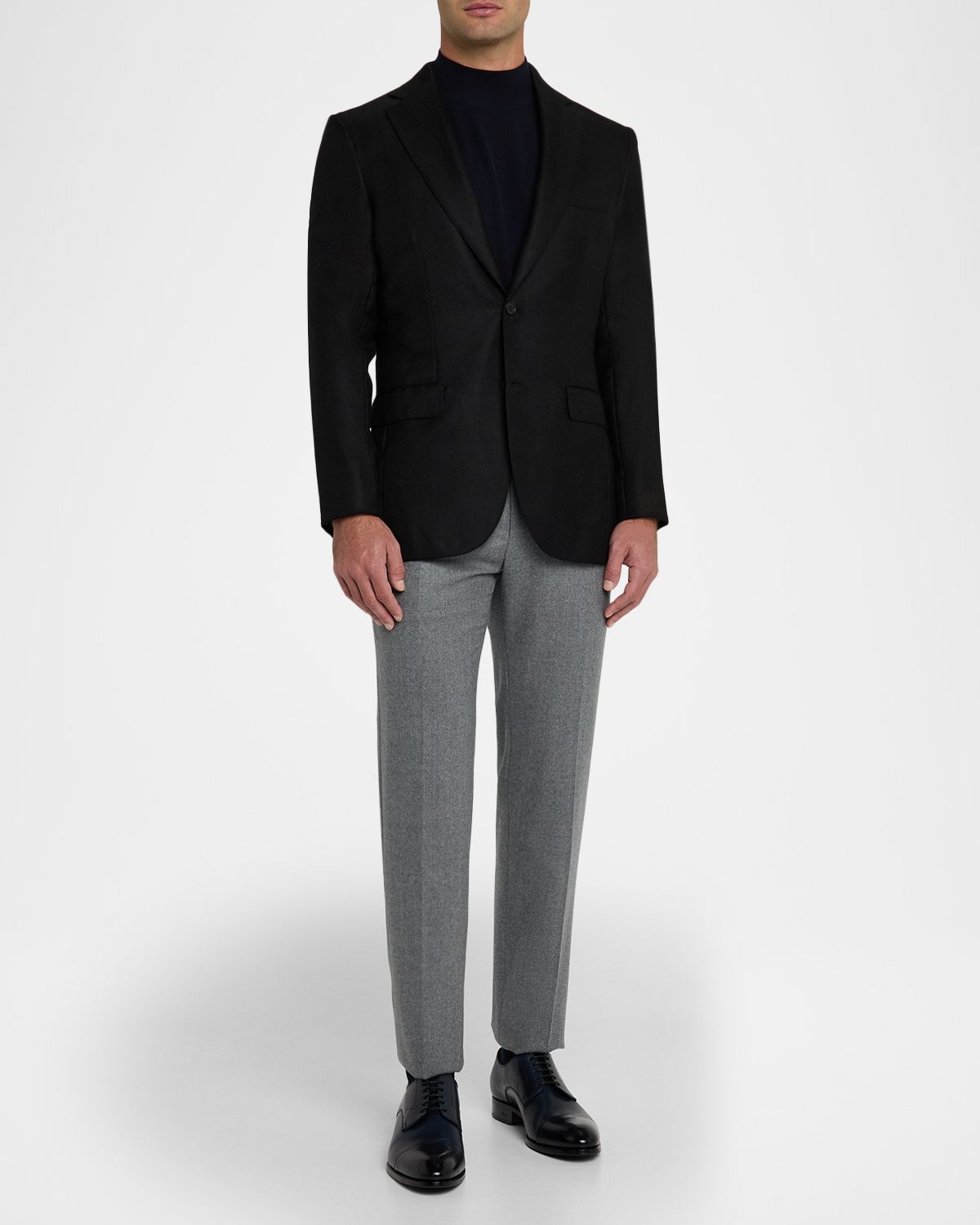 Brioni Men 's Cashmere and Silk Notch Lapel Sport Coat
