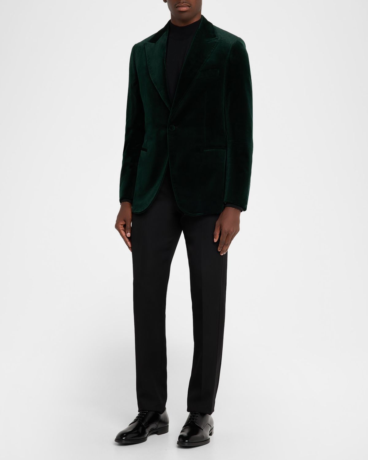 Brioni Men 's Velvet Single-Breasted Blazer