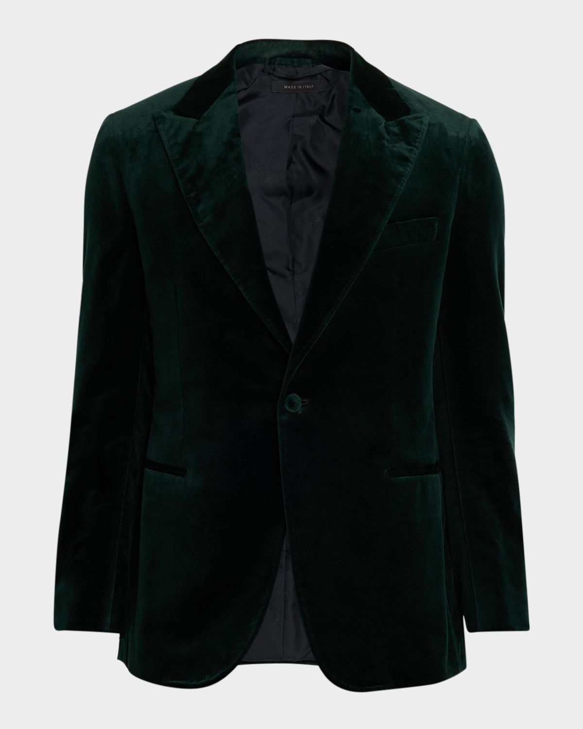 Brioni Men 's Velvet Single-Breasted Blazer