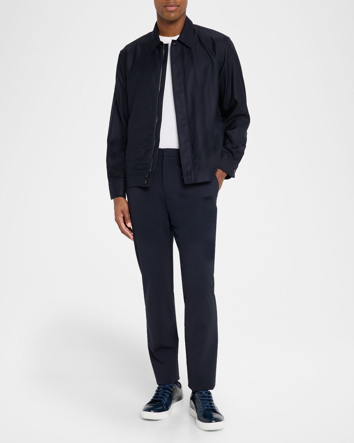 Brioni Men 's Wool and Cashmere Hidden-Zip Blouson