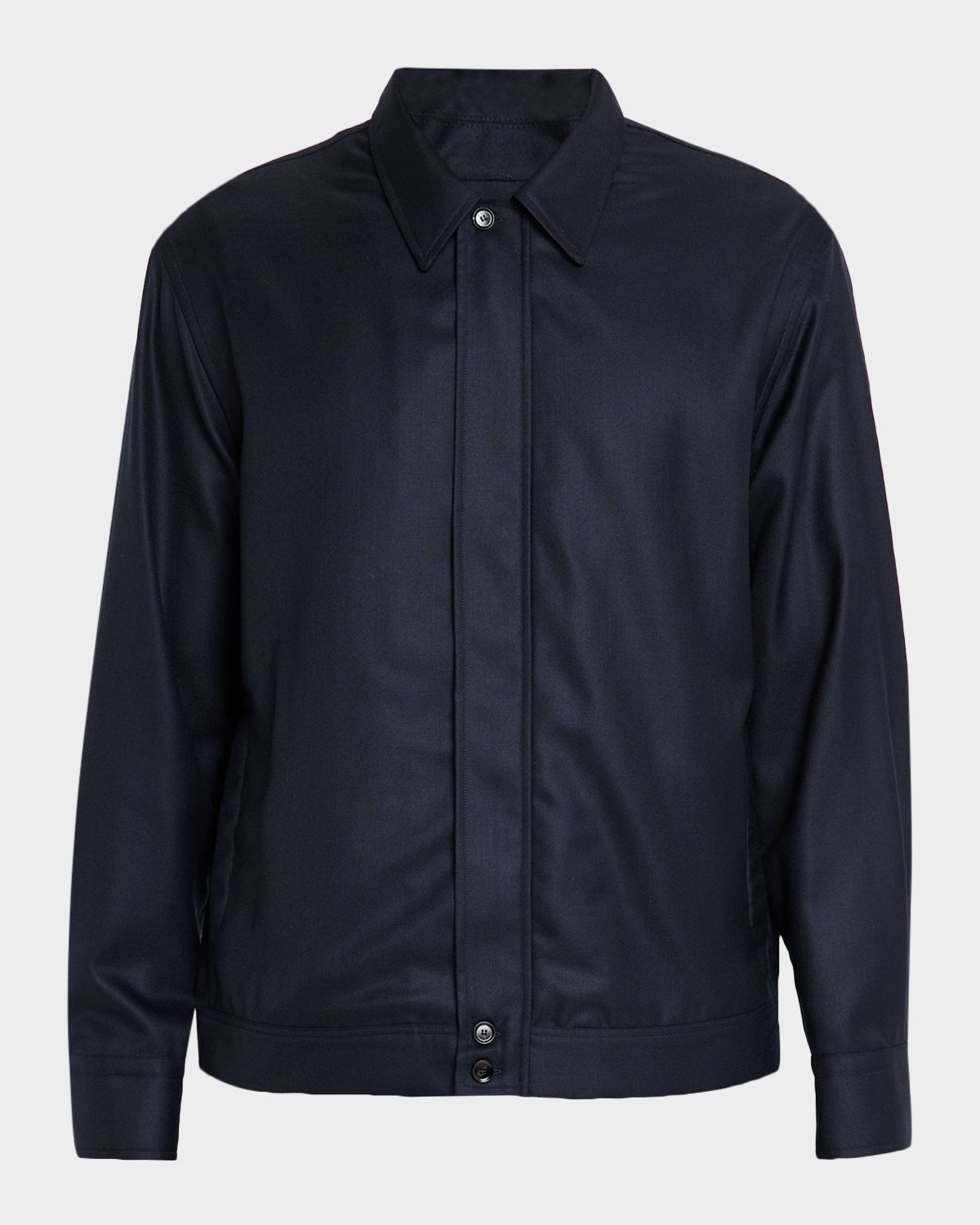 Brioni Men 's Wool and Cashmere Hidden-Zip Blouson