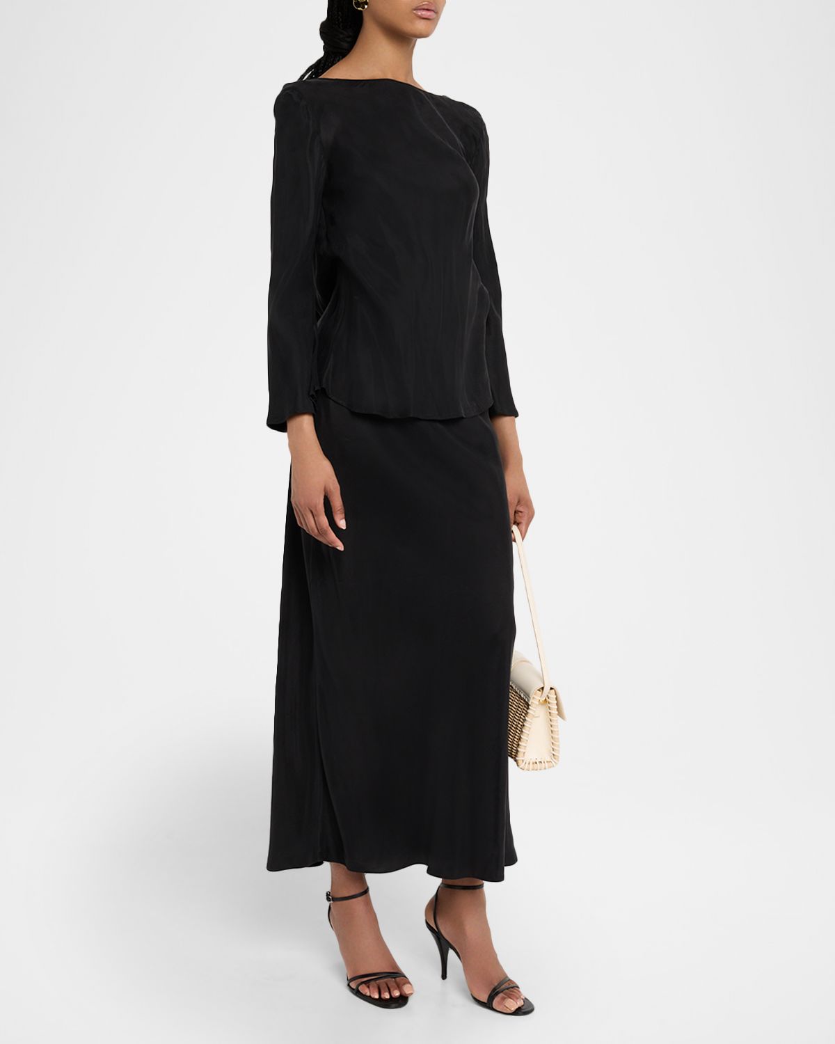 By Malene Birger Laura Backless High-Neck Blouse