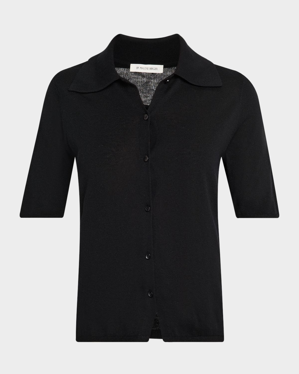 By Malene Birger Dotta Knit Wool-Silk Blouse