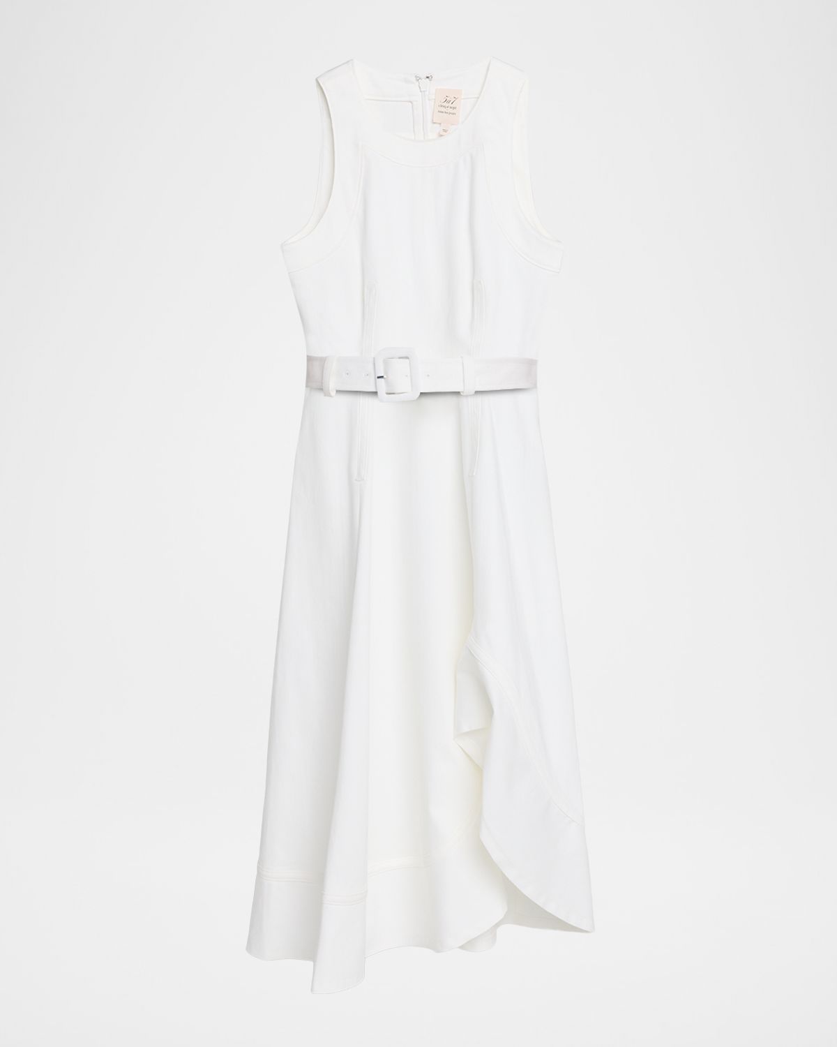 Cinq a Sept Zelda Sleeveless Denim Midi Dress
