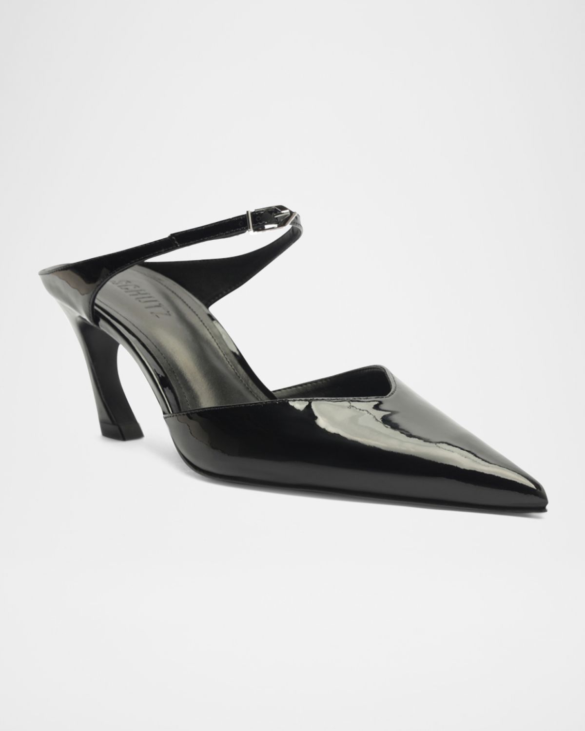 Schutz Laurie Patent Mule Pumps