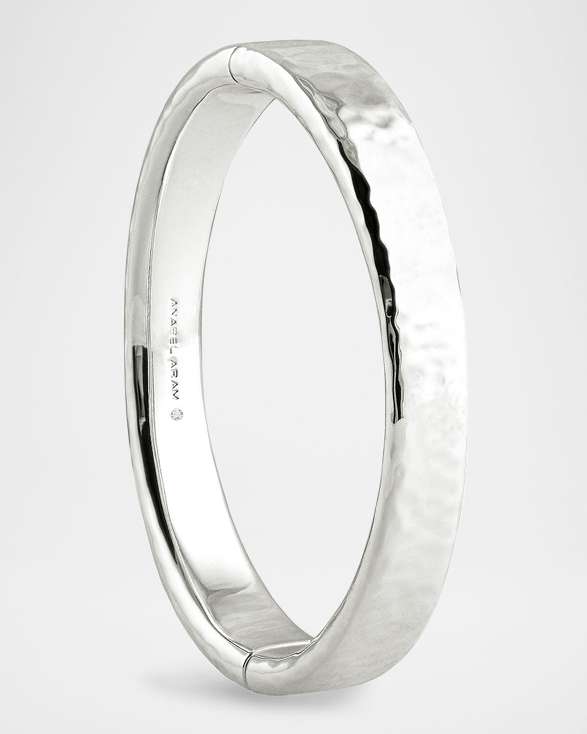 Anabel Aram Jewelry Farrier Wide Hinged Bangle Bracelet