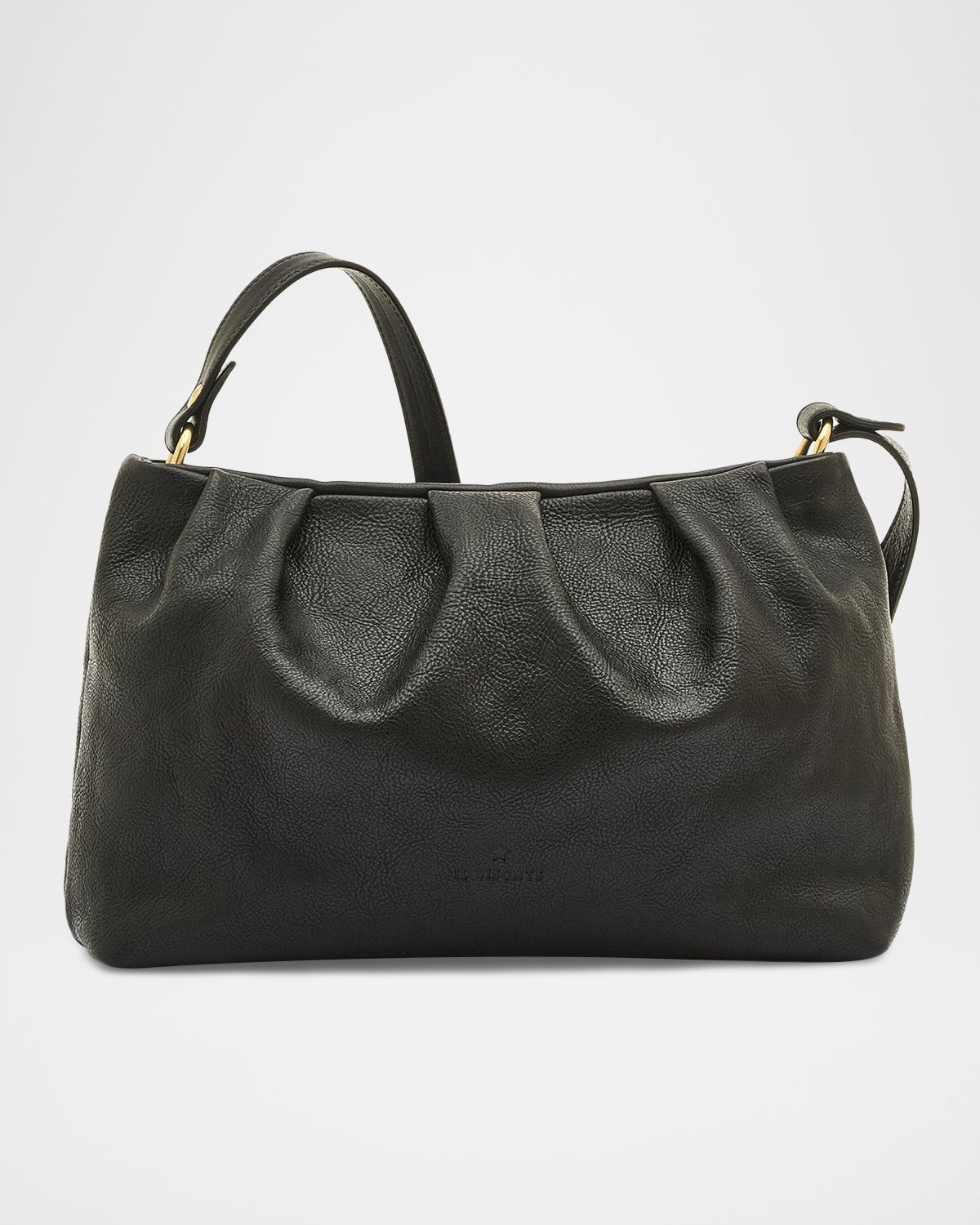 Il Bisonte Accademia Pleated Leather Crossbody Bag