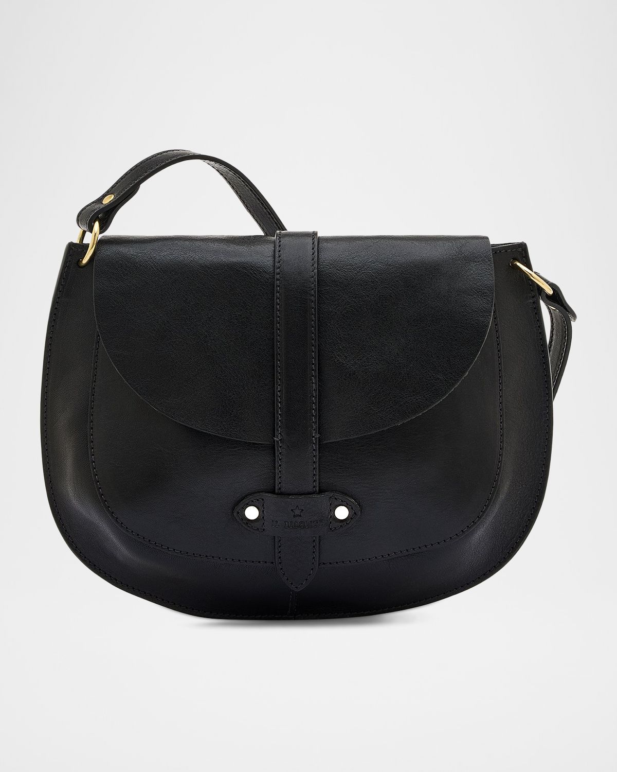 Il Bisonte Archivio Leather Saddle Crossbody Bag