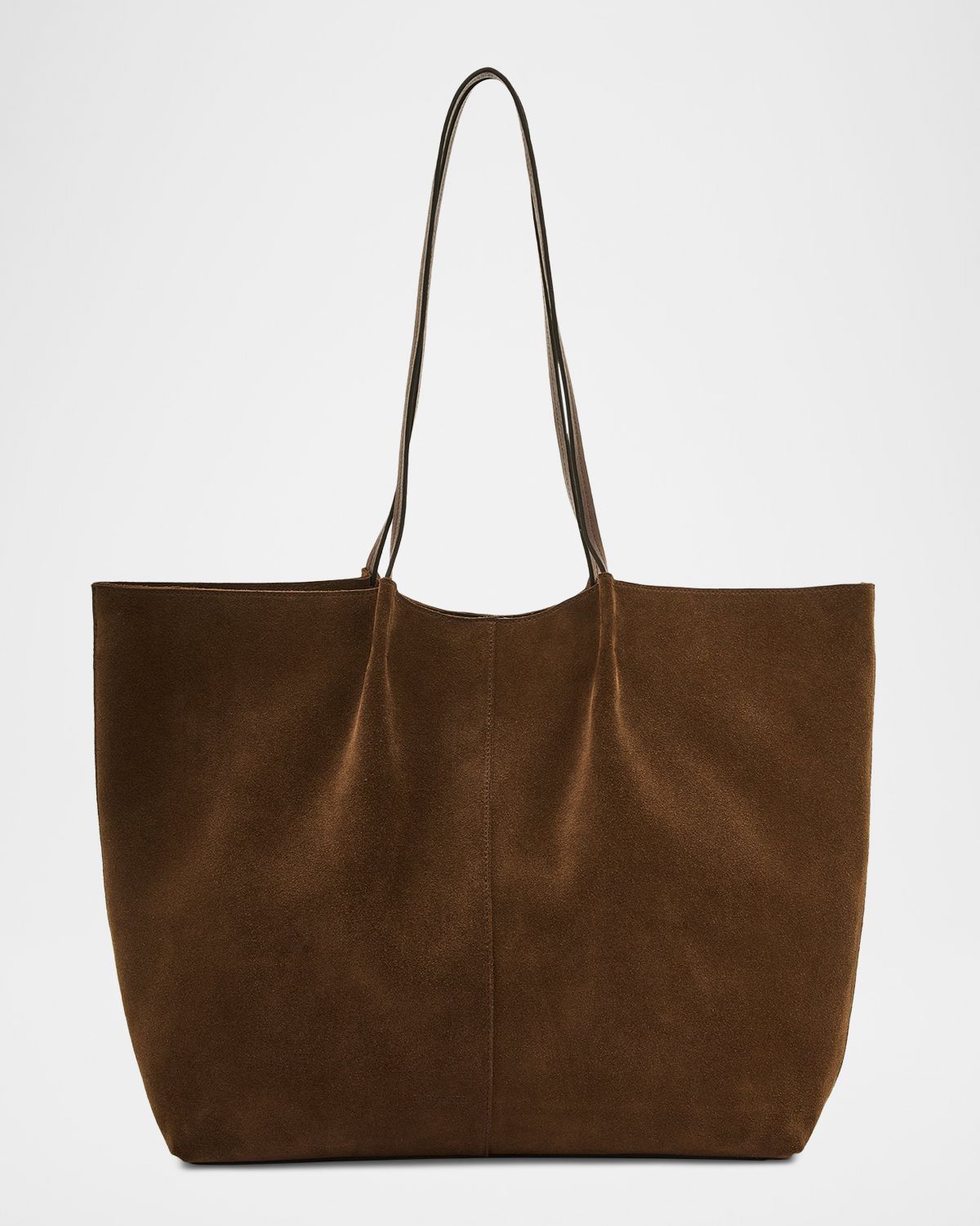 Il Bisonte Nina Pleated Suede Tote Bag