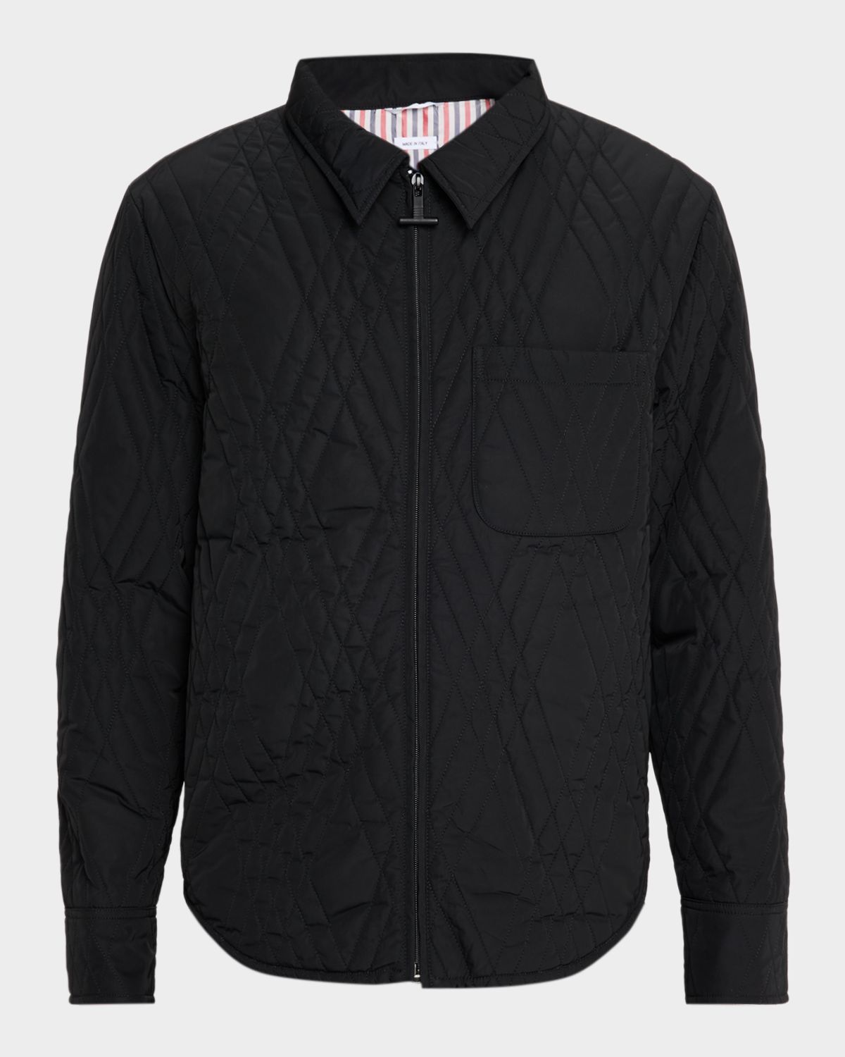 Thom Browne Men 's Eco Filled Quilted Twill Overshirt