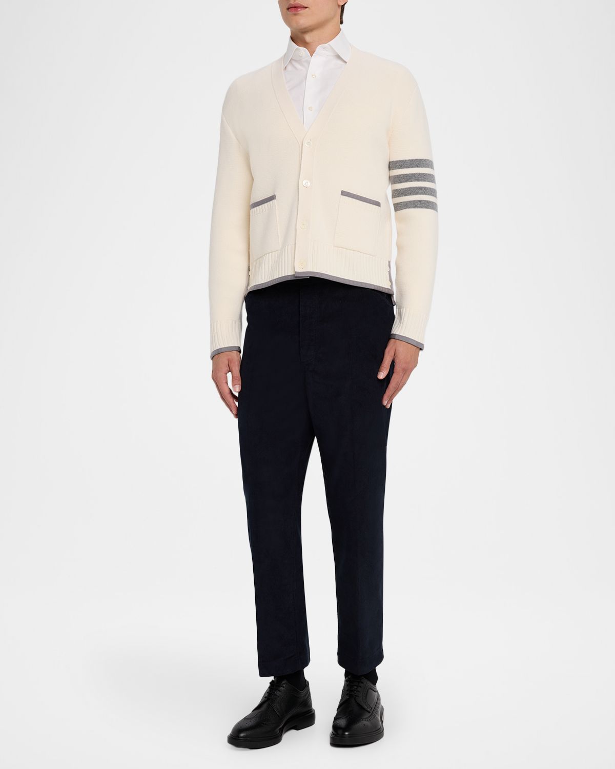 Thom Browne Men 's Tapered Corduroy Chino Pants