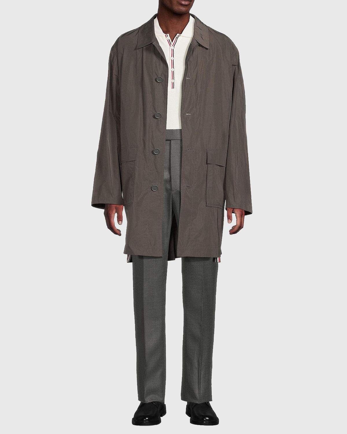 Thom Browne Men 's Packable Smock Overcoat