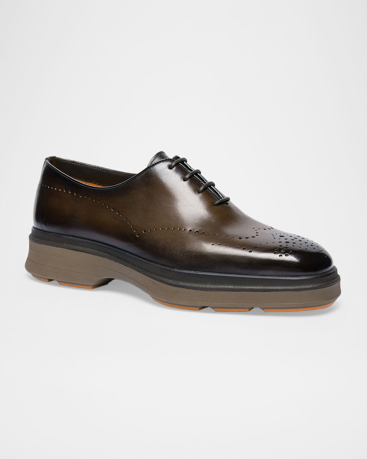 Santoni Men 's Easy Nova Leather Brogue Oxford Shoes